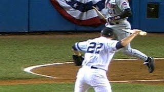 2000WS Gm2 Clemens throws bat in direction of Piazza [upl. by Alleacim]