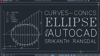 Ellipse Construction in AutoCAD Made Easy  Eccentricity Method Tutorial  Engineering Graphics [upl. by Terrijo429]