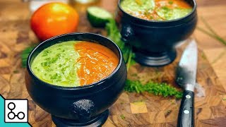 Gaspacho rouge amp vert  YouCook [upl. by Fang]