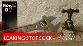 Leaking stopcock  How to fix repair leak from stopcock Main water tap [upl. by Irita45]