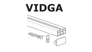 HOW TO INSTALL IKEA VIDGA RAIL TRIPLE TRACK [upl. by Suehtomit488]