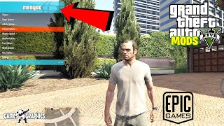 How to install Menyoo Epic Games 2020 GTA 5 MODS [upl. by Carpio167]