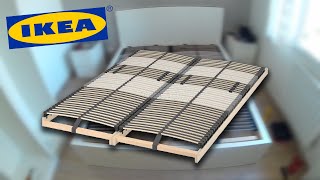 IKEA Assembling LEIRSUND  Montage Sommier [upl. by Llenrev]