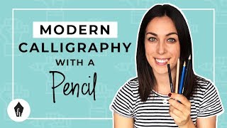 Beginners Guide To Doing Calligraphy with a Pencil [upl. by Goodson638]