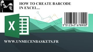 How to create UPCAEAN13 barcode in Excel easily [upl. by Anohs]