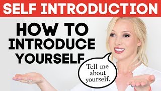 SELF INTRODUCTION  How to Introduce Yourself in English  Tell Me About Yourself Interview Answer [upl. by Supple]