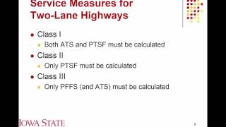 Lecture 07 Two Lane LOS [upl. by Oflunra]