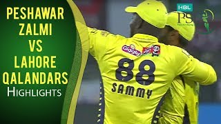 PSL 2017 Match 6 Peshawar Zalmi v Lahore Qalandars Highlights [upl. by Notsur]