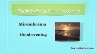 Greetings in Albanian Part 1  Learn Albanian language [upl. by Anitaf]