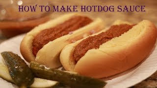 The Best Hot Dog Sauce Recipe [upl. by Rabbaj718]