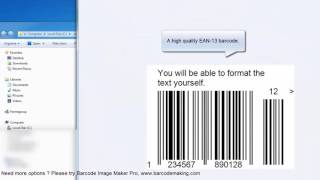 EAN13 barcode generator [upl. by Assilac943]