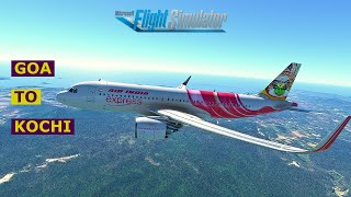 Air India Express Flight From Goa To Kochi  FlyEte Pro [upl. by Eneja]