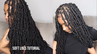 How to Wrap Soft Faux Locs over my Natural Locs [upl. by Aranaj]