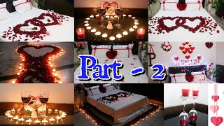 Romantic Room Decorations For Valentines day 6 surprise bedroom decorating ideas Room decor part2 [upl. by Schlosser]