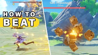 How to Beat GEO HYPOSTASIS World Boss  Guide ► Genshin Impact [upl. by Browne947]