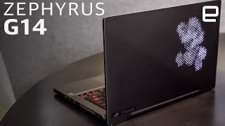 ASUS ROG Zephyrus G14 handson Ryzen power in a lightup laptop [upl. by Ynaffi563]