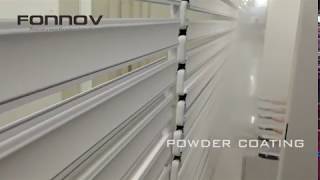 Powder Coating Aluminum Profiles from FONNOV extrusion plant CHINA [upl. by Lorianna439]