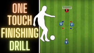 One Touch Finishing Drill  Off The Ball Movement  FootballSoccer U9 U10 U11 U12 [upl. by Vaclav]