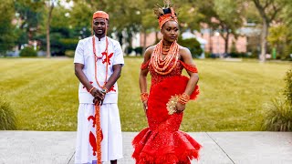 Gabriel amp Iyobosa’s Traditional Ceremony  Edo Bride meets Yoruba [upl. by Annayar939]