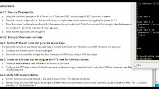 Packet Tracer 136  Configure SSH [upl. by Pincus621]