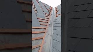 How to cut roof Slates for a valley [upl. by Caia]