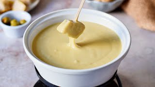 How To Make Vegan Cheese FONDUE [upl. by Cirdek700]