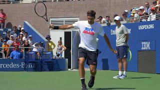 Roger Federer Backhand Slow Motion  ATP Tennis One Handed Backhand Technique [upl. by Ledda827]