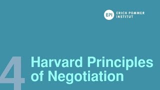 The Harvard Principles of Negotiation [upl. by Cire]