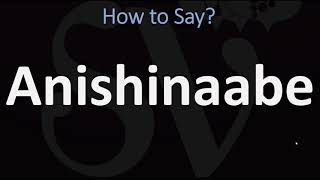 How to Pronounce Anishinaabe CORRECTLY [upl. by Neirol228]