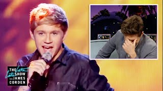 Niall Horan Watches One Directions First XFactor Performance [upl. by Tam674]