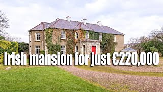 Irish mansion on sale for just €220000 what’s the catch [upl. by Noyahs]