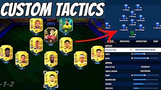 HOW TO CHANGE YOUR CUSTOM TACTICS amp INGAME FORMATION ON FIFA 23 [upl. by Ellohcin994]