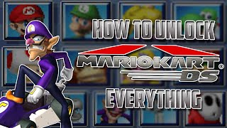 Mario Kart DS  How to Unlock Everything 2021 [upl. by Nnaycnan]