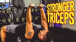 TOP 3 EZ Curl Bar Exercises for Stronger Triceps BIGGER Arms [upl. by Fidela705]