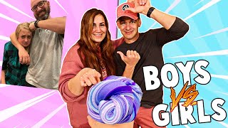 WHO CAN RECREATE THE BEST SLIME CHALLENGE BOYS VS GIRLS WITH SLIME SIBLINGS  JKREW [upl. by Bay519]