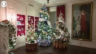 White House holiday decorations 2022 Take a look at this years display [upl. by Hasan]