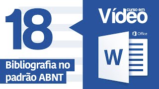 Curso Word 18  Criando Bibliografia ABNT Automática no Word [upl. by Axe]