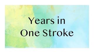 Years in One Stroke for Steno [upl. by Ingelbert]