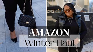 AMAZON PLUSSIZE FASHION HAUL  WINTER 2023 [upl. by Ahseik]