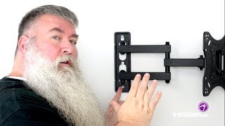 InstallerParts Episode 18  Full Motion SwivelTilt TV Mount Installation [upl. by Guglielma]