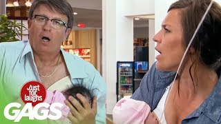 Breastfeeding In Public  Best Of Just For Laughs Gags [upl. by Nunnery533]