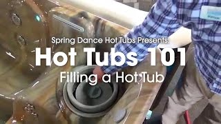 Hot Tubs 101 How to Fill A Hot Tub [upl. by Ahsenaj]