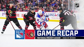 Rangers  Senators 127  NHL Highlights 2024 [upl. by Htebaras562]