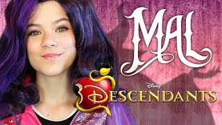 DISNEY DESCENDANTS MAL MAKEUP TUTORIAL  KITTIESMAMA [upl. by Rachelle603]