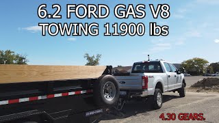 FORD 62 v8 gas with 430 gears TOWING 11900 [upl. by Ahearn]