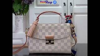 Louis Vuitton Damier Azur Croisette N41581 [upl. by Yeliab]