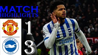 Manchester United vs Brighton 13 Extended HIGHLIGHTS  Premier League 🔥 [upl. by Elletnuahc621]