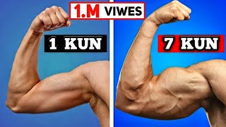 8 Minut mukammal biceps va tricepsga ishlash  bilak chiqarish usullari uy sharoitida [upl. by Alia551]