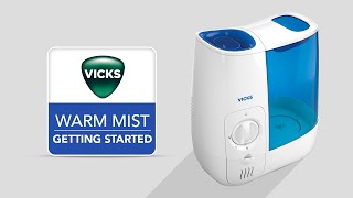 Vicks Warm Mist Humidifier VWM845  Getting Started [upl. by Ime317]