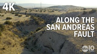 San Andreas Fault in California Raw Drone Video 4K  Earthquake Ready or Not [upl. by Isadora310]